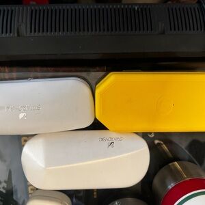 Swarovski White and Yellow Eyewear Cases